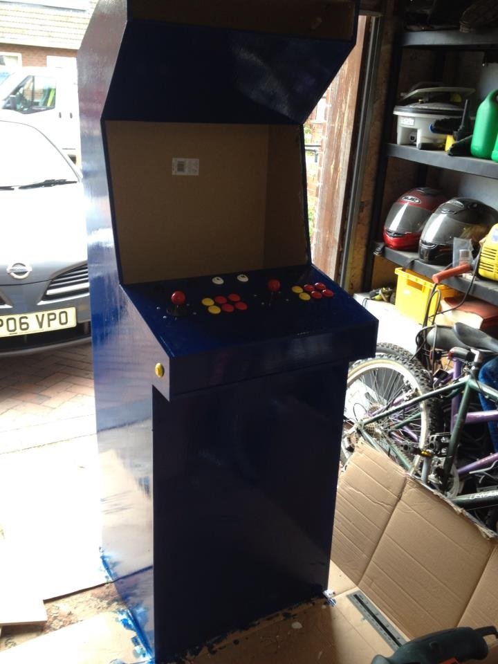 Cabinet painted and buttons fitted